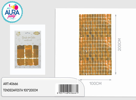 tende da festa oro 100x200cm