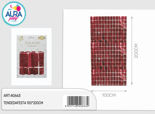 tende da festa rosso 100x200cm