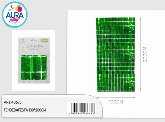 tende da festa verde 100x200cm