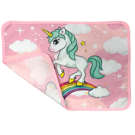 Unicorno tovaglietta morbida ripiegabile e impermeabile 30x40cm