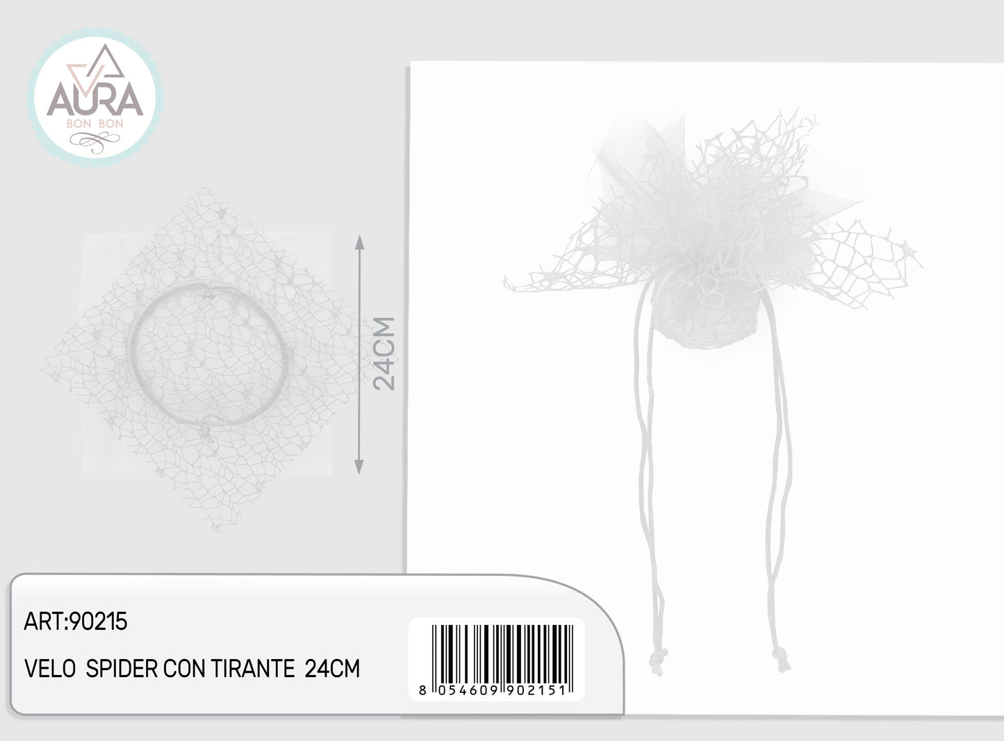 velo spider con tirante bianco