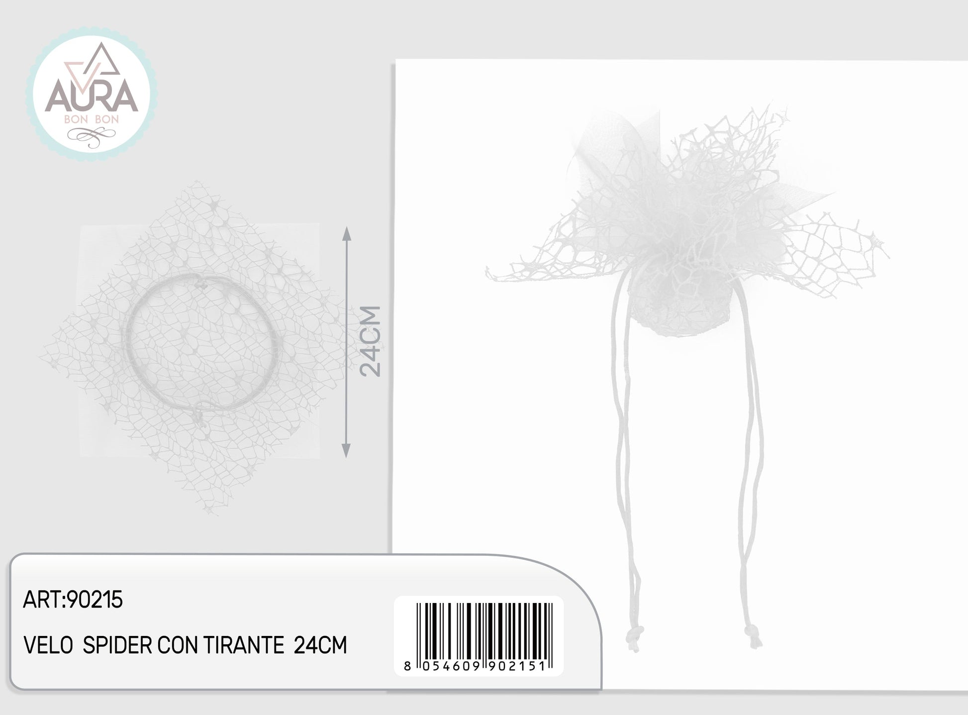 velo spider con tirante bianco