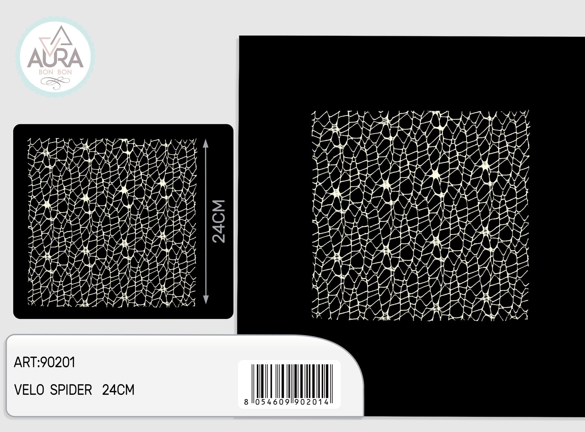 velo spider quadrato 25pz crema