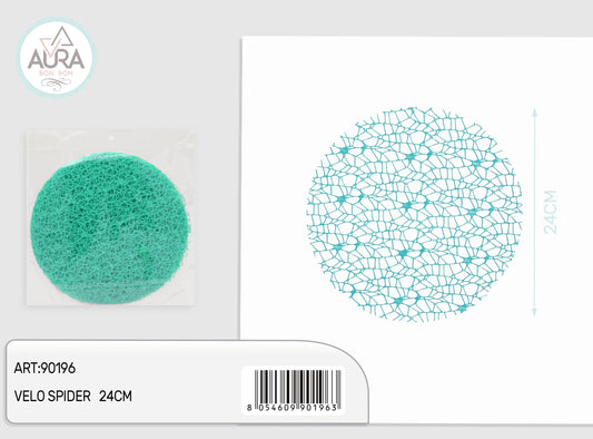 velo spider tondo 24cm 25pz tiffany